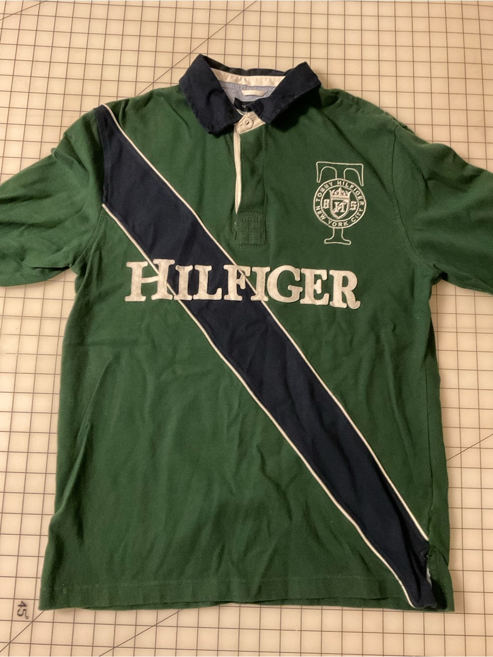 Tommy Hilfiger Men’s Rugby Polo Long Sleeve Size M